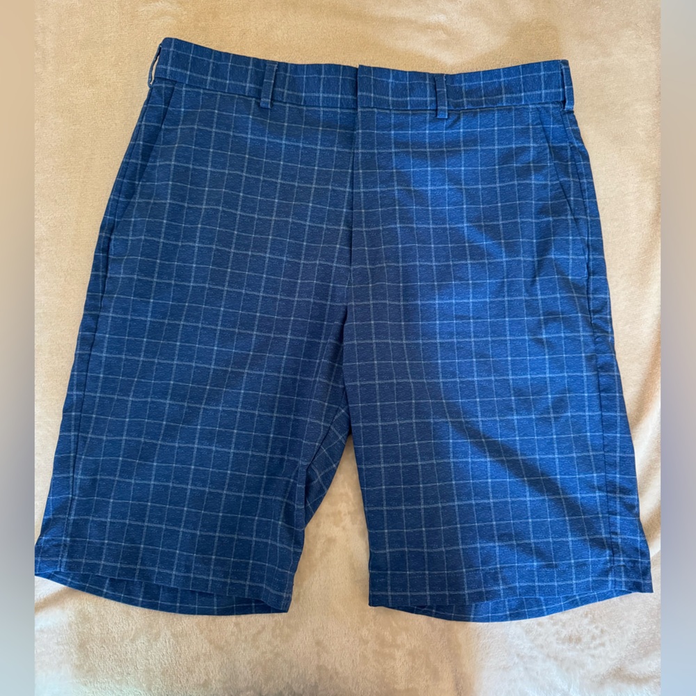 Blue Plaid Walter Hagen Golf Shorts